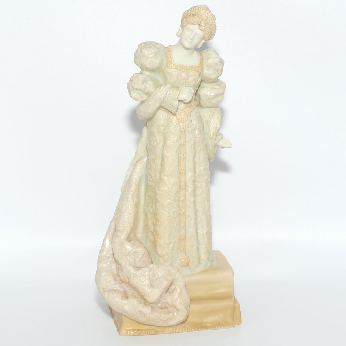 Doulton Burslem Vellum figure by Charles Noke | Ellen Terry as Queen Catharine