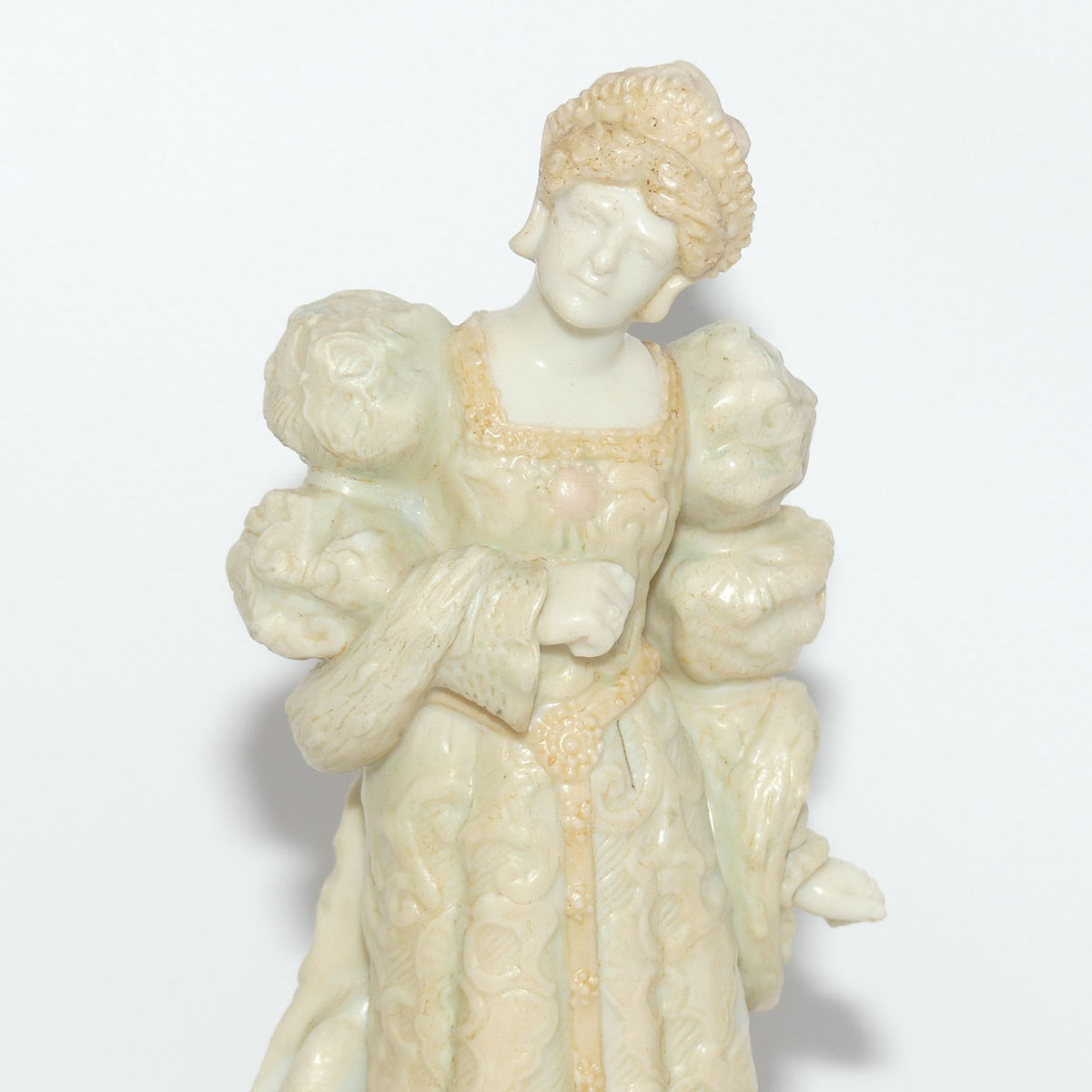 Doulton Burslem Vellum figure by Charles Noke | Ellen Terry as Queen Catharine