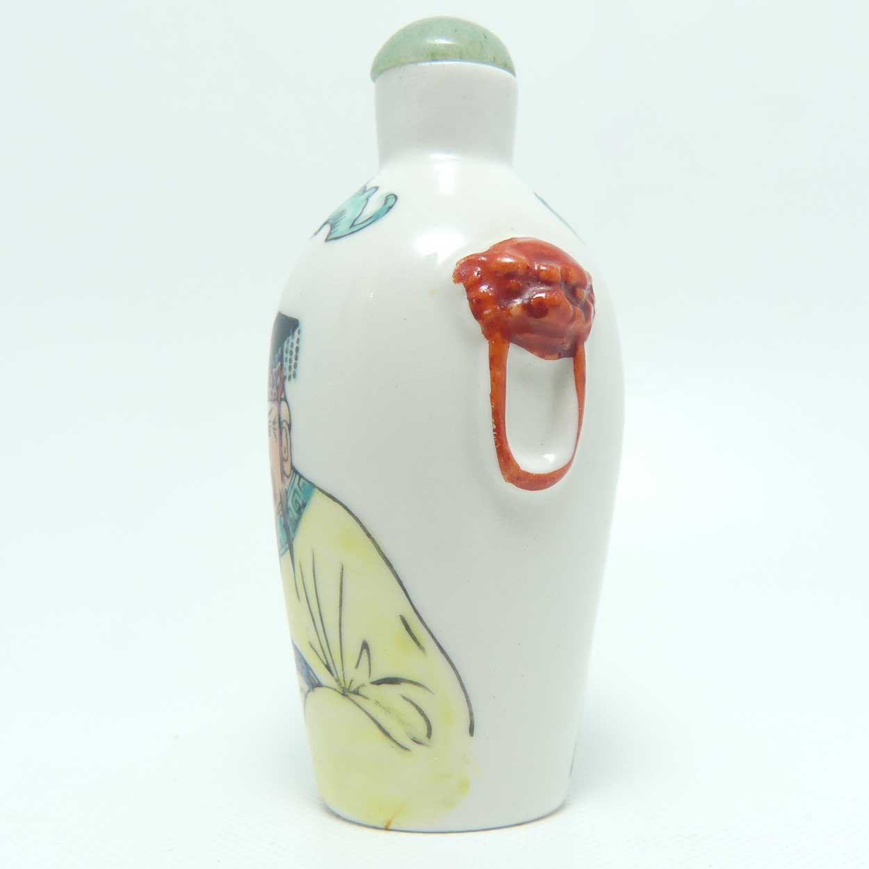 Vintage Porcelain Snuff Bottle | Chinese Emporer and Empress scenes