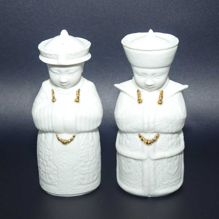 Lladro Bisque Emporers salt and pepper set | Gold Privilege Members piece