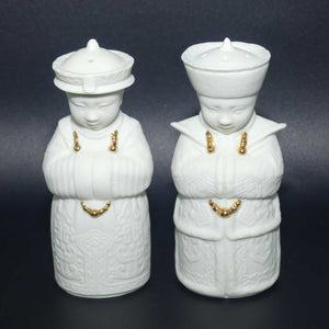 Lladro Bisque Emporers salt and pepper set | Gold Privilege Members piece