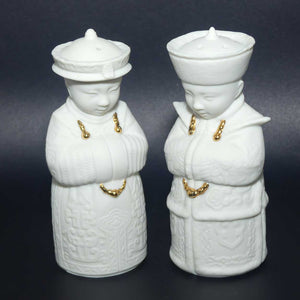 Lladro Bisque Emporers salt and pepper set | Gold Privilege Members piece