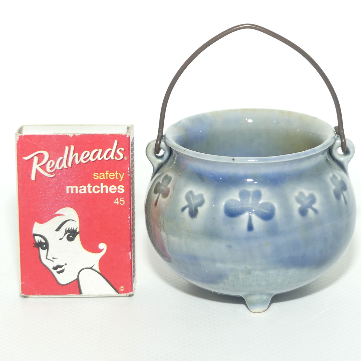 Wade Irish Porcelain | Shamrock decorated Cauldron