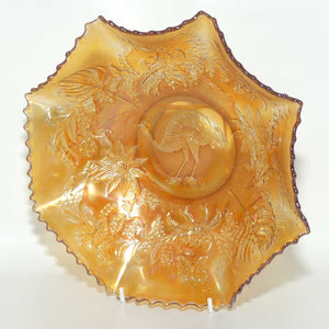 Australian Carnival Glass | Marigold Emu Master Bowl