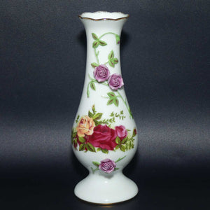 Royal Albert Bone China Old Country Roses floral encrusted bud vase