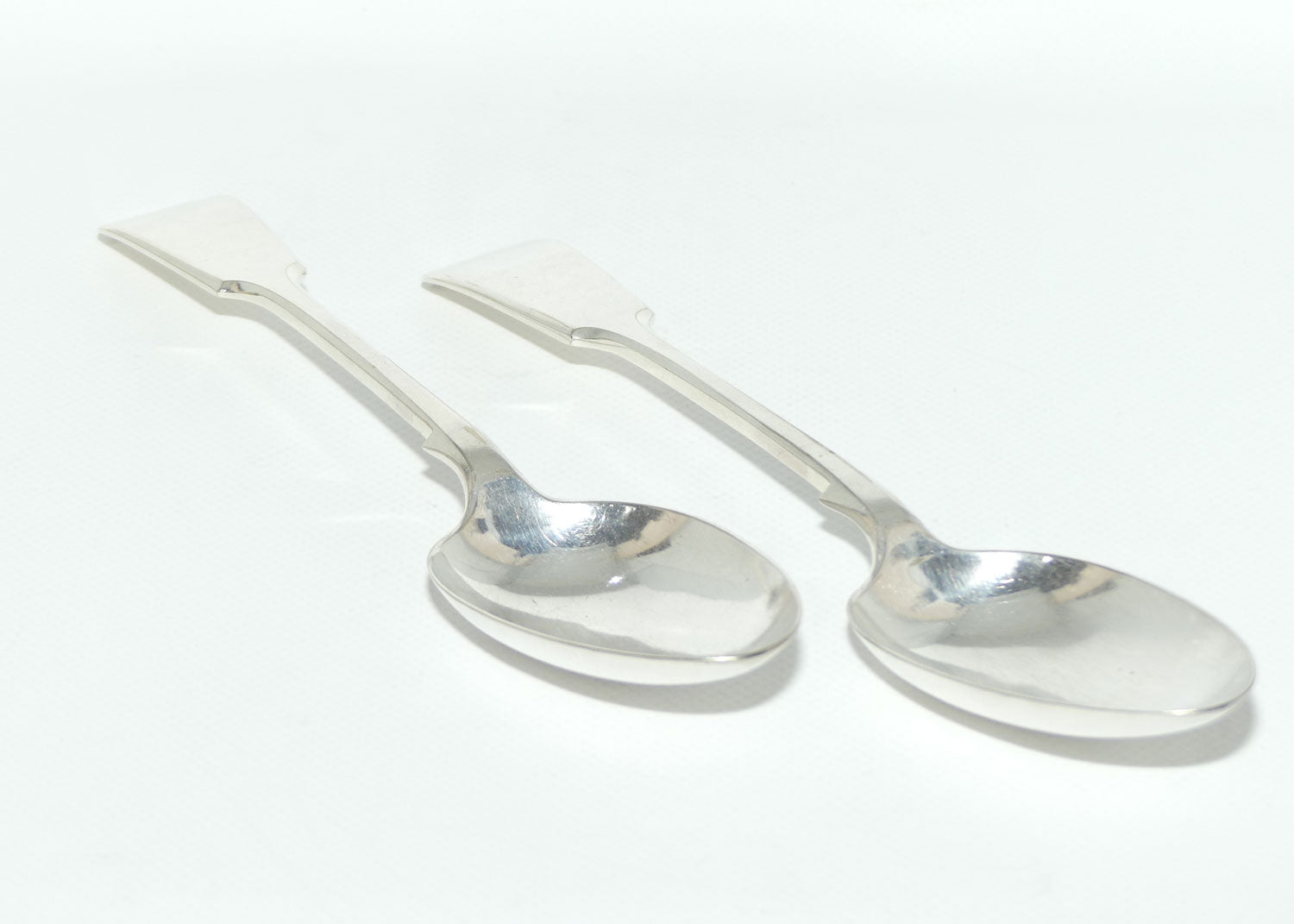 Set of 2 John Dixon and Sons | Silver Plated Fiddle Pattern Table/Serving Spoons | 23cm