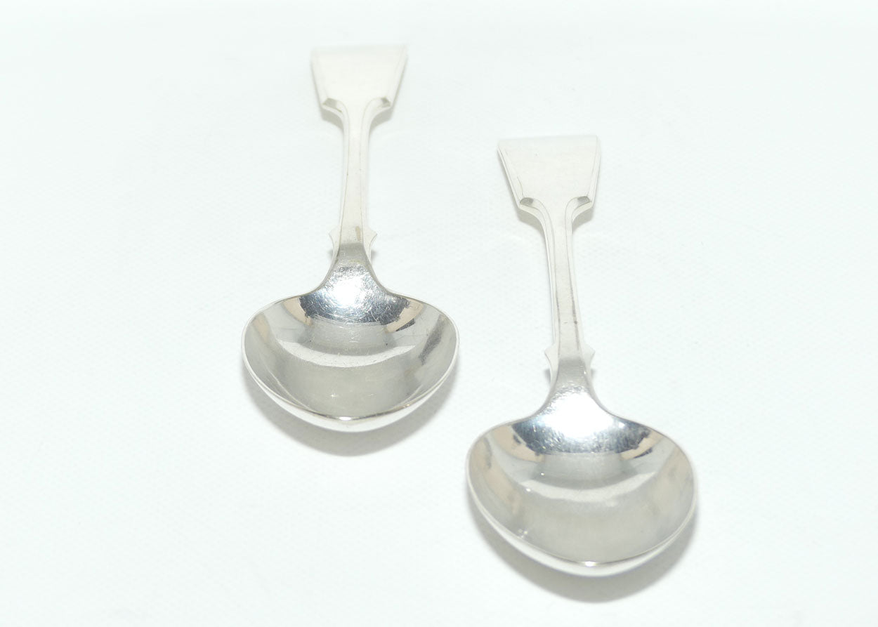 Set of 2 John Dixon and Sons | Silver Plated Fiddle Pattern Table/Serving Spoons | 23cm