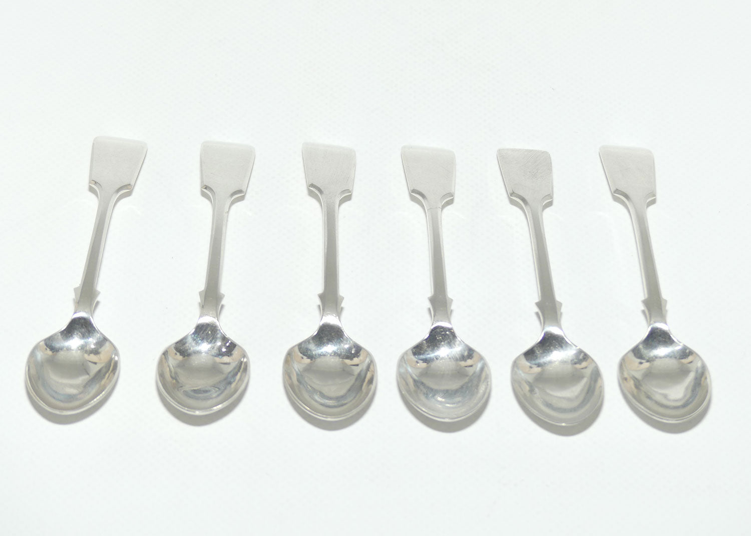 Set of 6 John Dixon and Son | Silver Plated Fiddle Pattern Teaspoon | 12.5cm