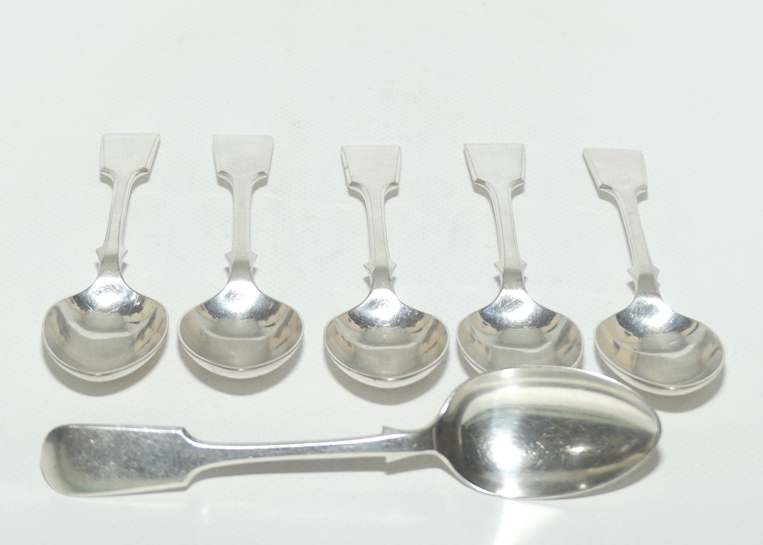 Set of 6 John Dixon and Son | Silver Plated Fiddle Pattern Teaspoon | 14.5cm