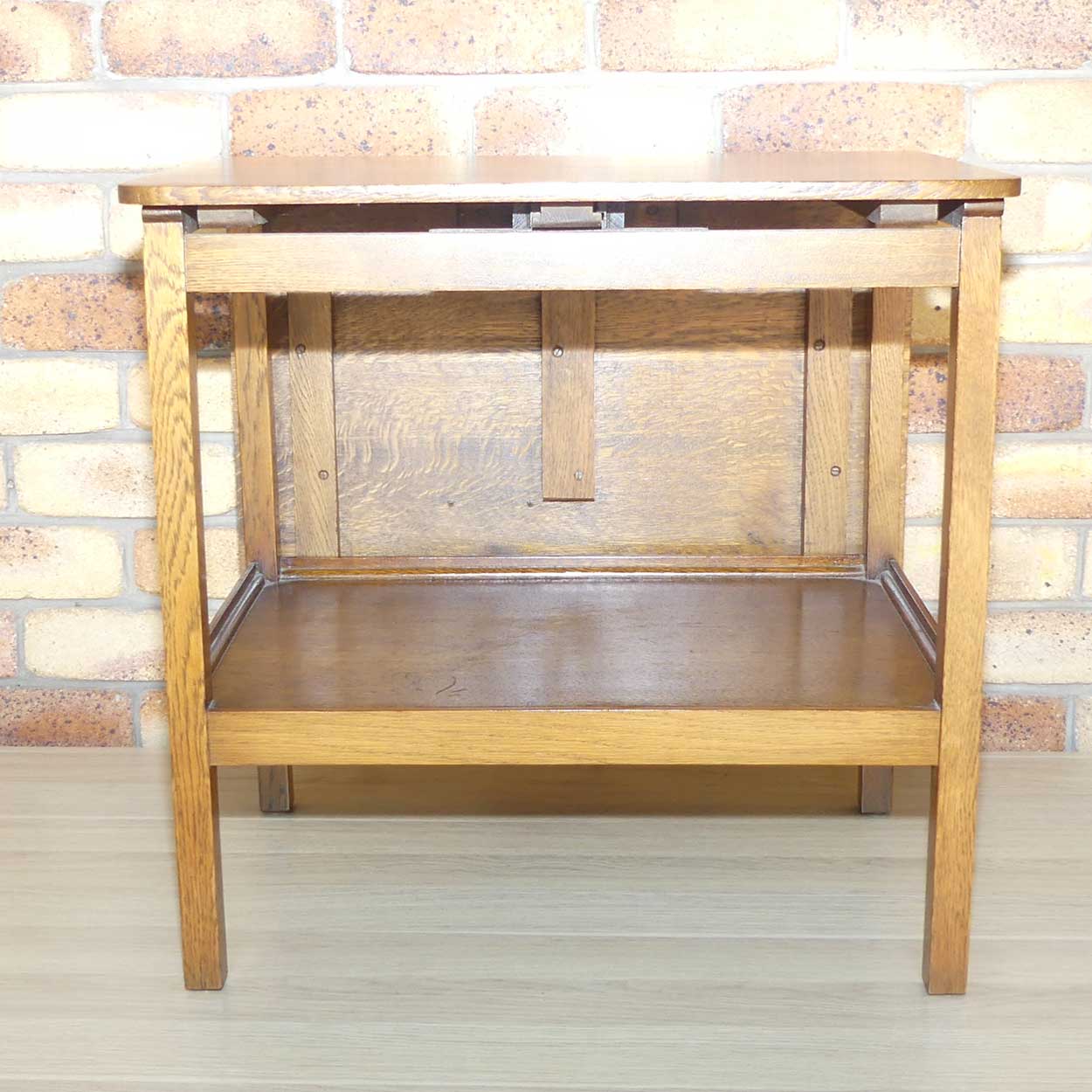 English Oak folding occasional table | perfect for between lounge chairs