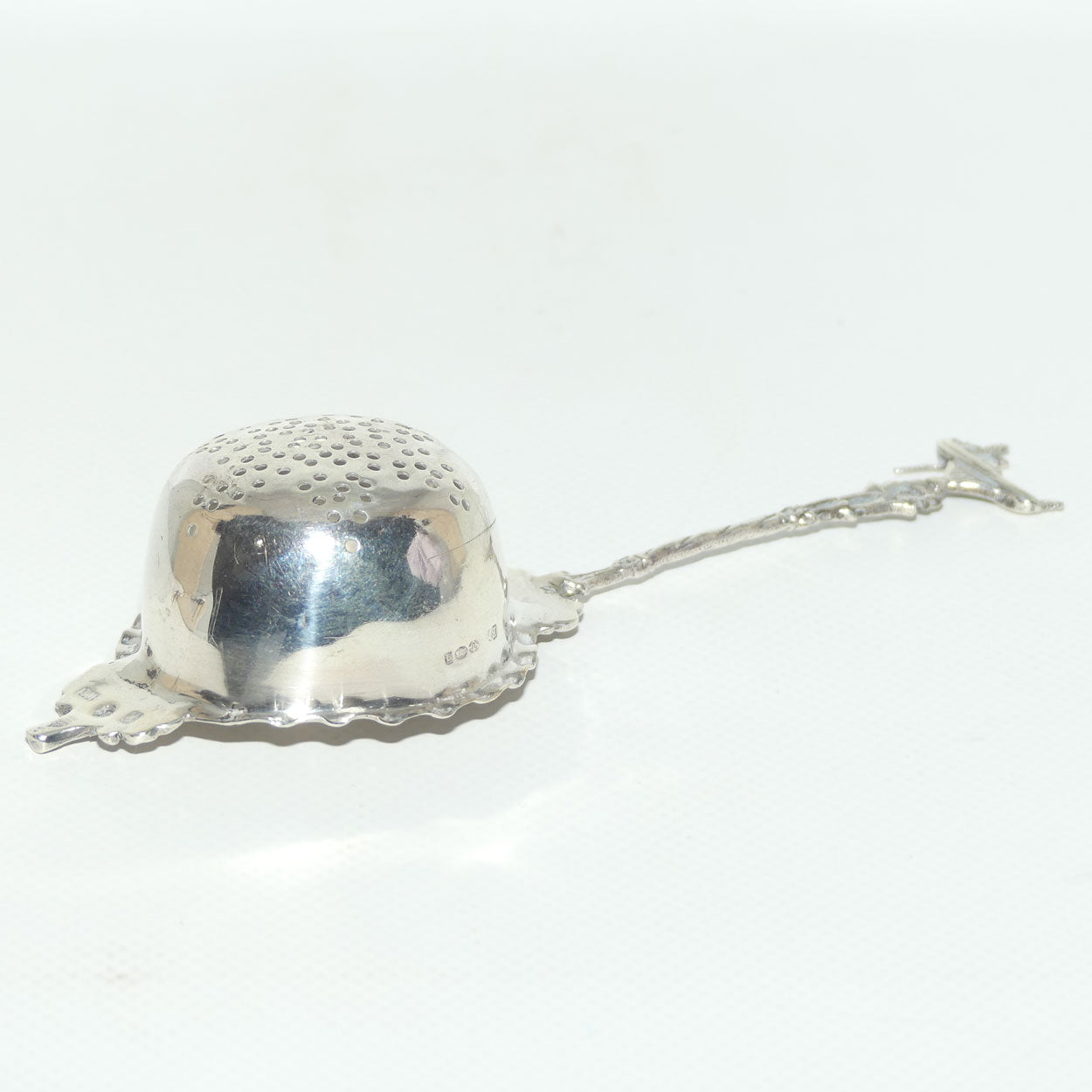 925 Sterling Silver tea strainer | Gondola handle | 34.6g | Berthold Muller