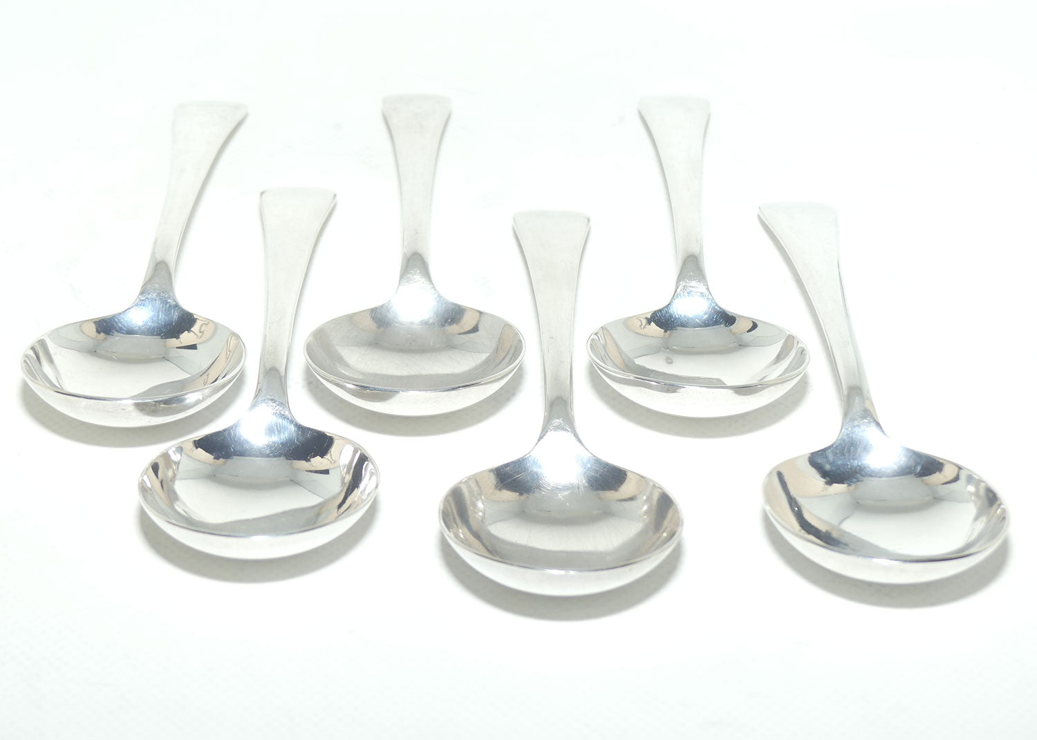 Set of 6 Berkeley EPNS A1 | Silver Plated Soup spoons | 17cm