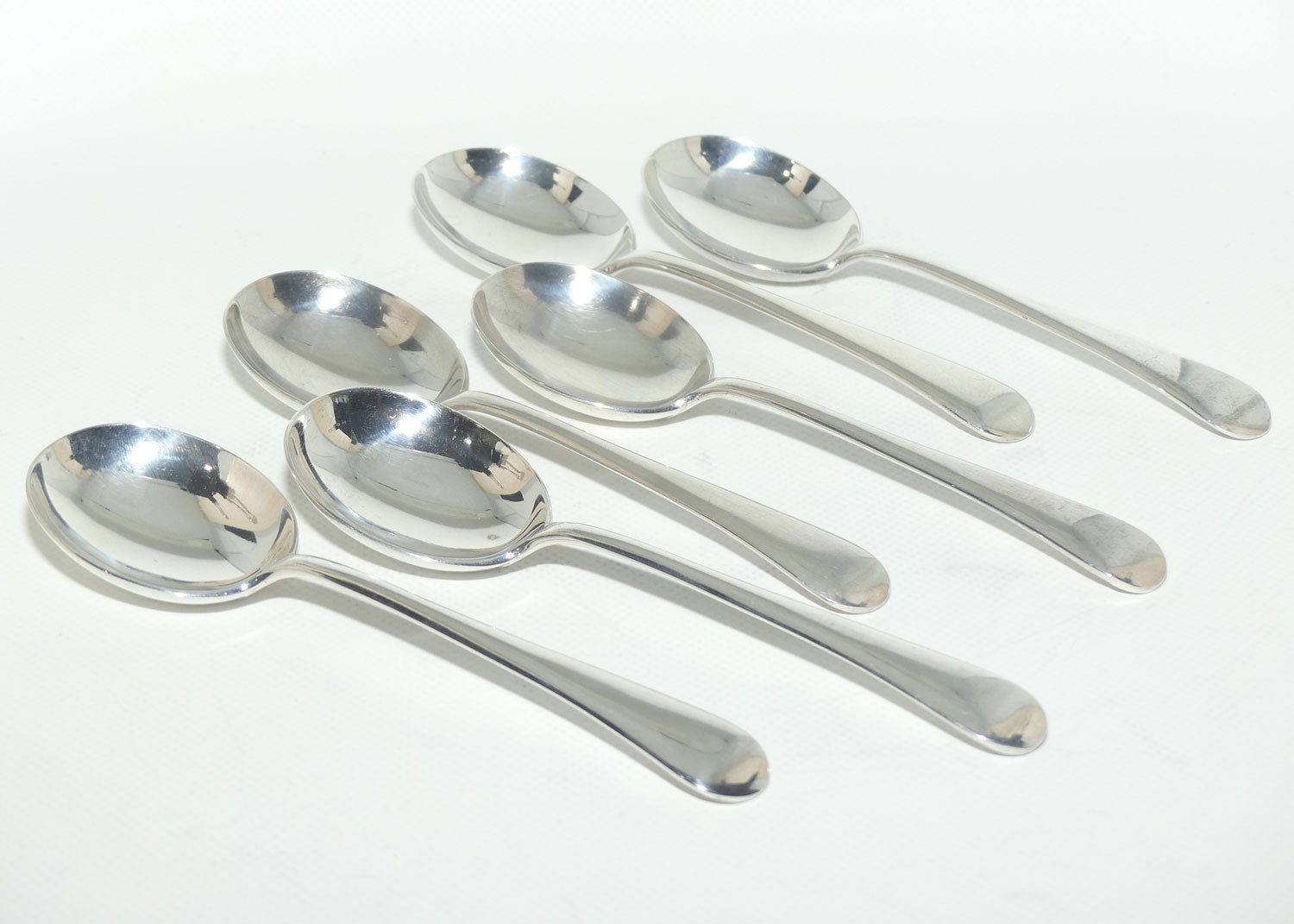 Set of 6 Berkeley EPNS A1 | Silver Plated Soup spoons | 17cm