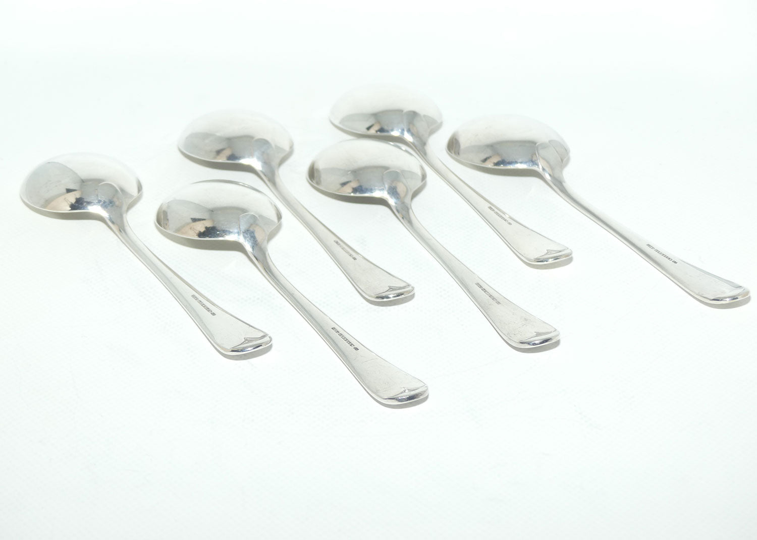 Set of 6 Berkeley EPNS A1 | Silver Plated Soup spoons | 17cm