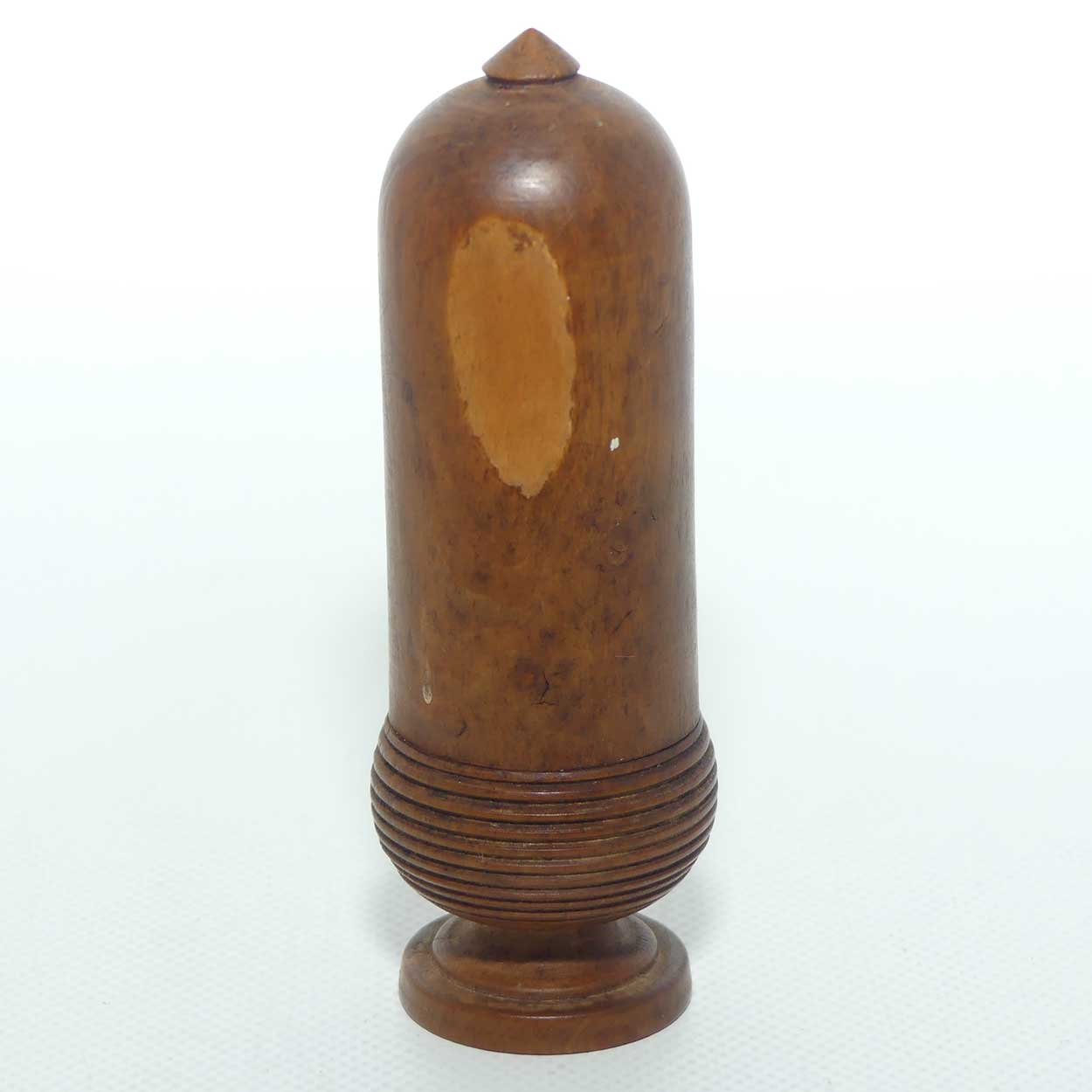 Victorian era Treen acorn shape thimble case | #1