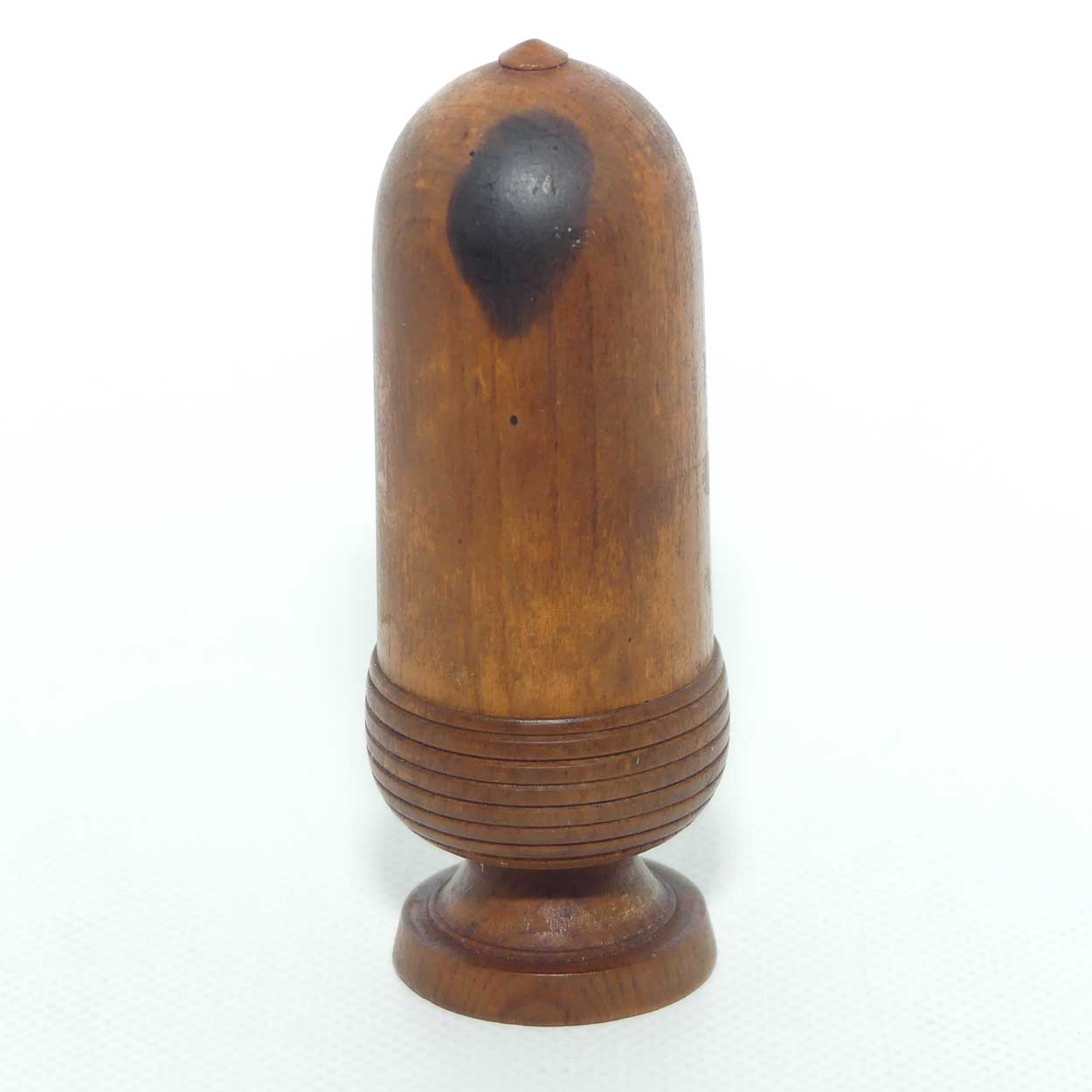 Victorian era Treen acorn shape thimble case | #2