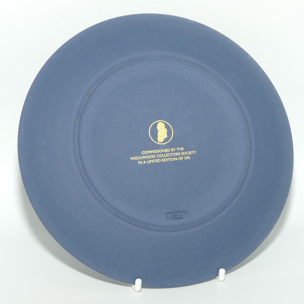 Wedgwood Jasper | White on Portland Blue | Eve in the Garden of Eden plate | LE500 | boxed