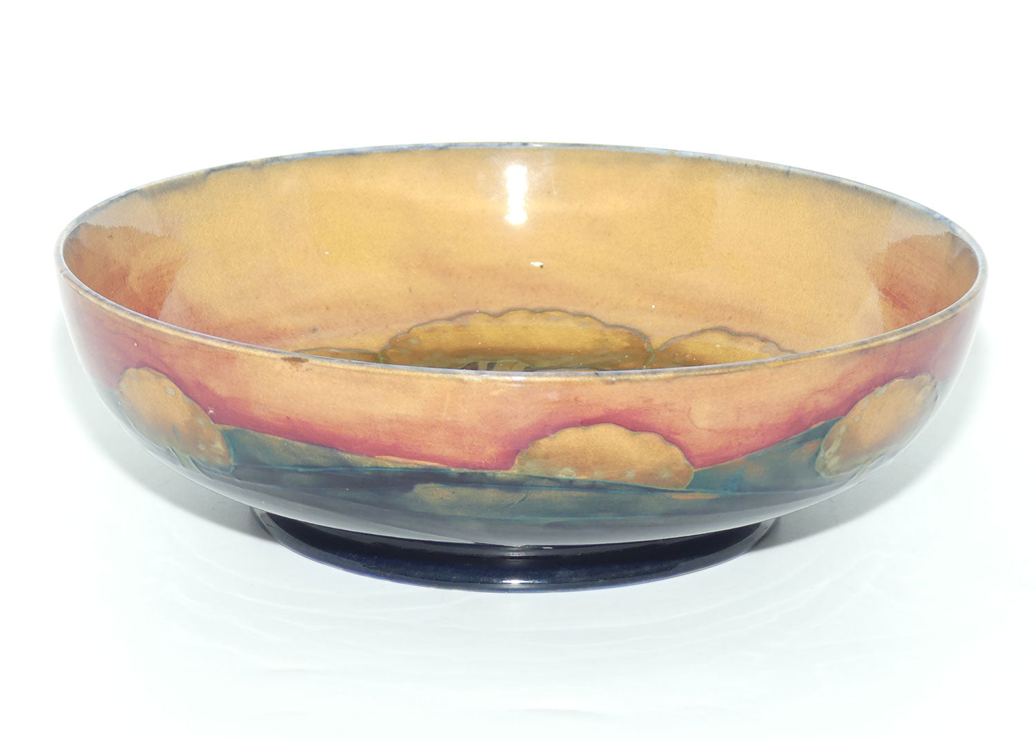 William Moorcroft Eventide footed bowl | Shape 88