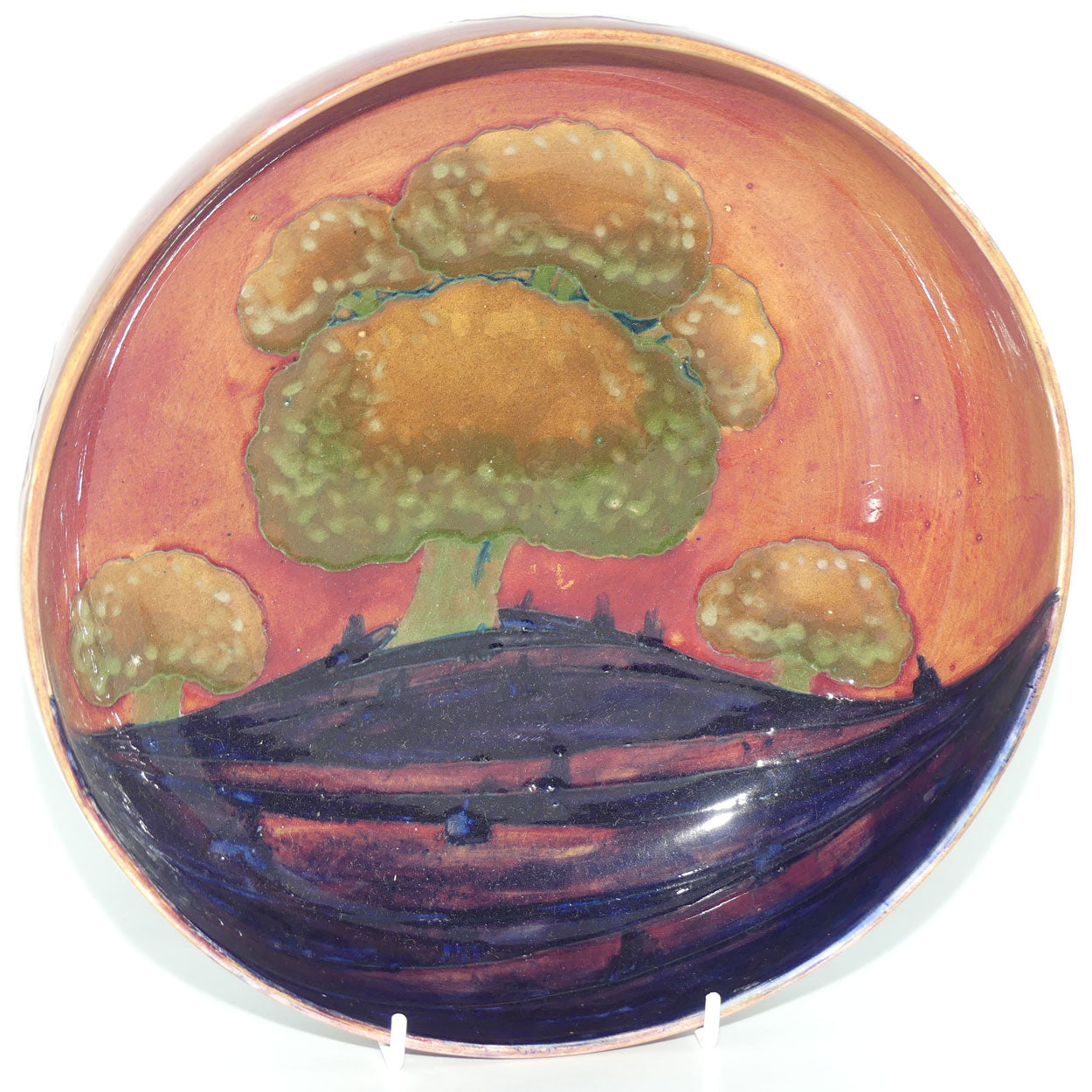 William Moorcroft Eventide footed bowl | Shape 88 | Three Trees
