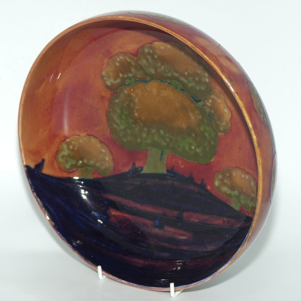William Moorcroft Eventide footed bowl | Shape 88 | Three Trees