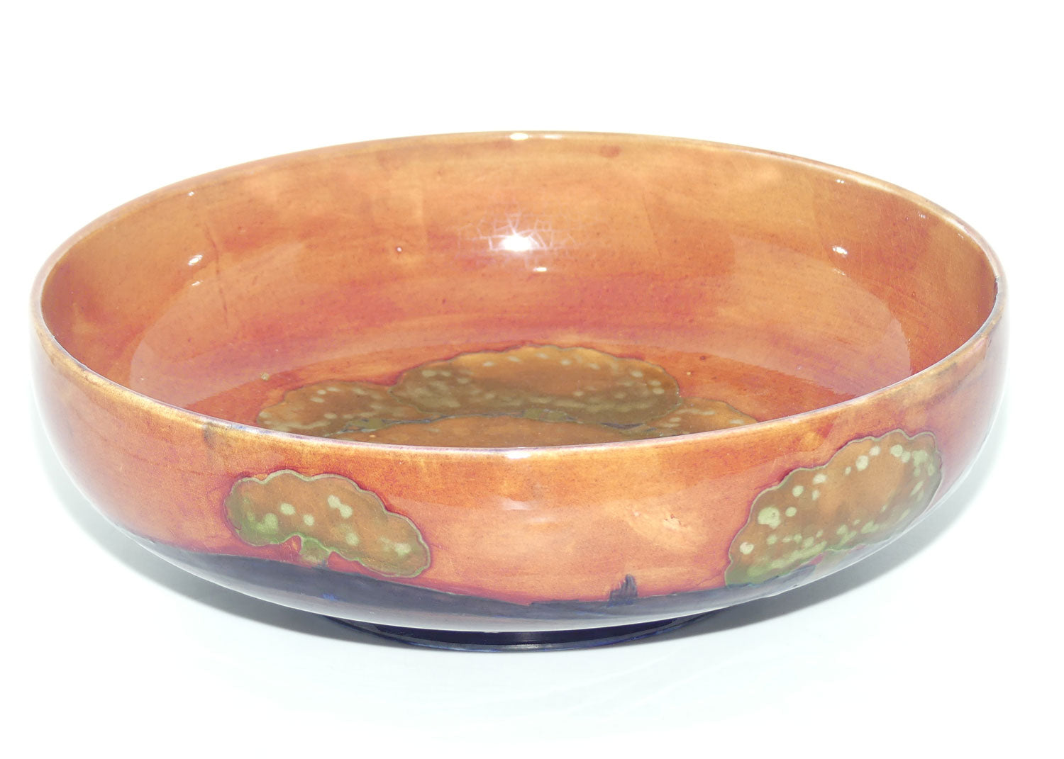 William Moorcroft Eventide footed bowl | Shape 88 | Three Trees