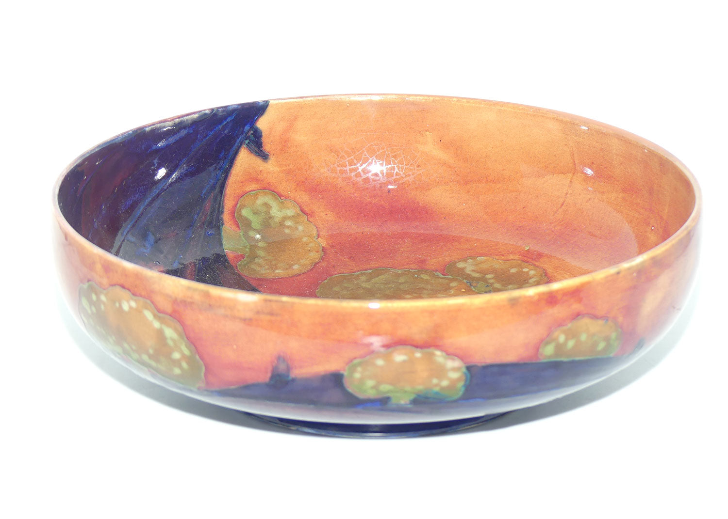William Moorcroft Eventide footed bowl | Shape 88 | Three Trees