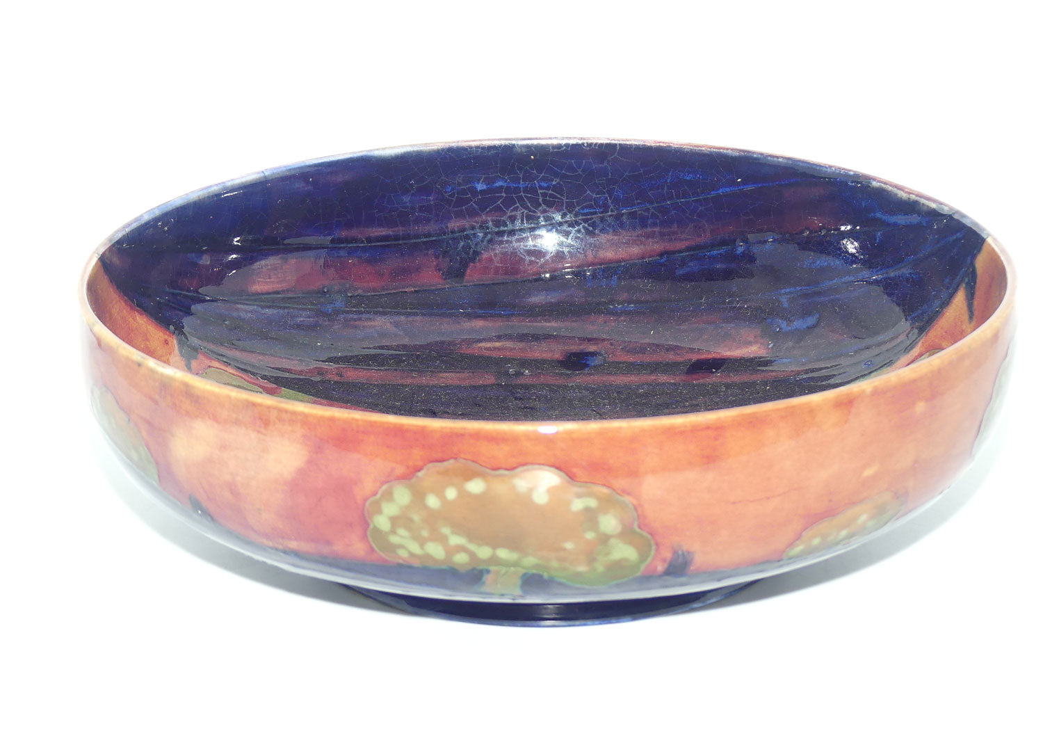 William Moorcroft Eventide footed bowl | Shape 88 | Three Trees