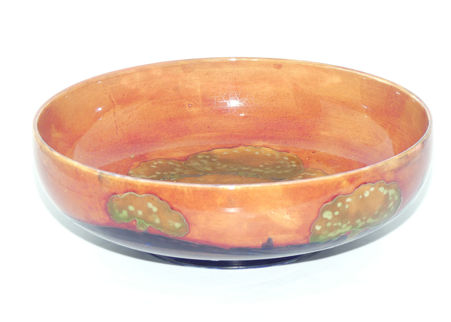 William Moorcroft Eventide footed bowl | Shape 88 | Three Trees