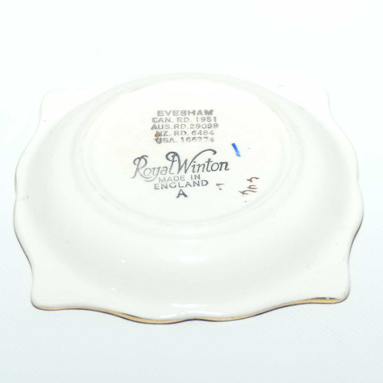 Royal Winton Evesham square coaster tray
