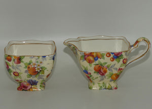 Royal Winton Evesham Coffee Milk Jug and Sugar Bowl | Ascot