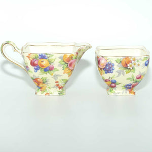 Royal Winton Evesham Coffee Milk Jug and Sugar Bowl | Ascot