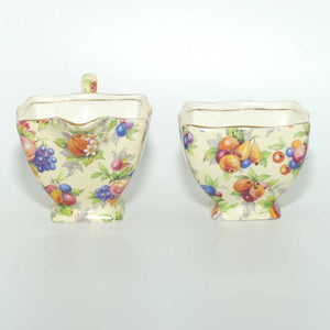 Royal Winton Evesham Coffee Milk Jug and Sugar Bowl | Ascot