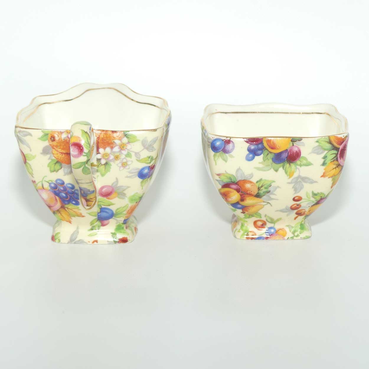 Royal Winton Evesham Coffee Milk Jug and Sugar Bowl | Ascot