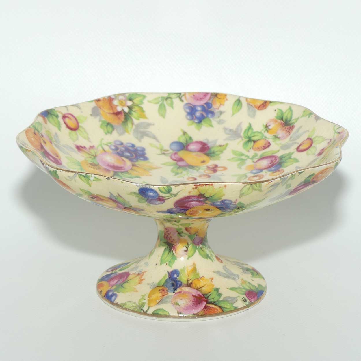 Royal Winton Evesham Chintz fluted comport