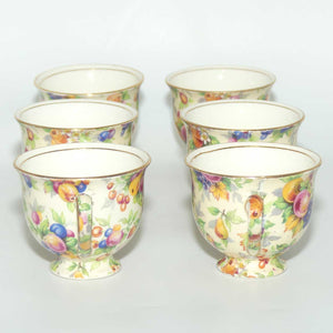 Royal Winton Evesham Chintz set of 6 coffee duos