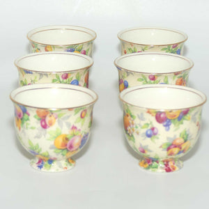 Royal Winton Evesham Chintz set of 6 coffee duos