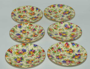 Royal Winton Evesham Chintz set of 6 coffee duos