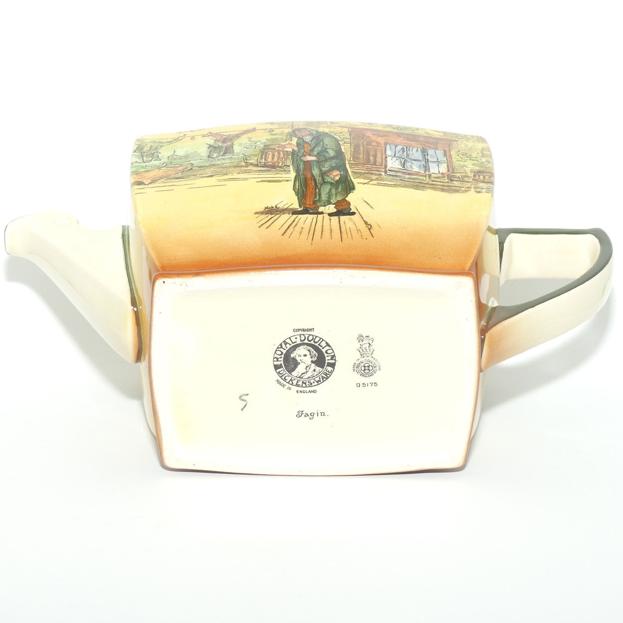 Royal Doulton Dickens Fagin Friar shape teapot D5175