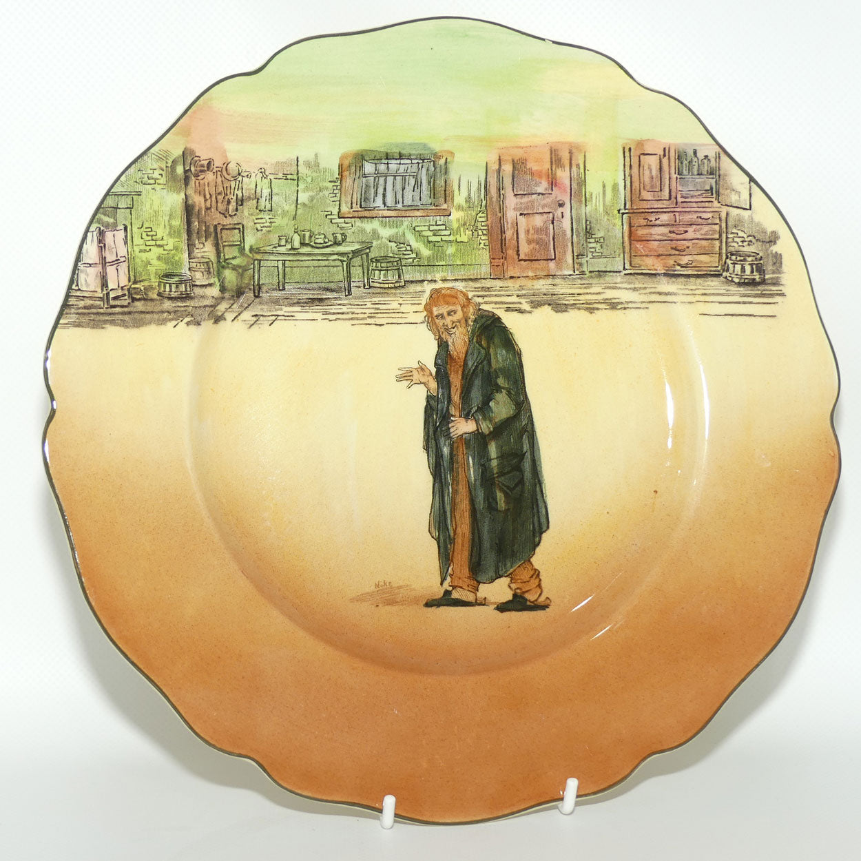 Royal Doulton Dickens Fagin Leeds shape plate D5175