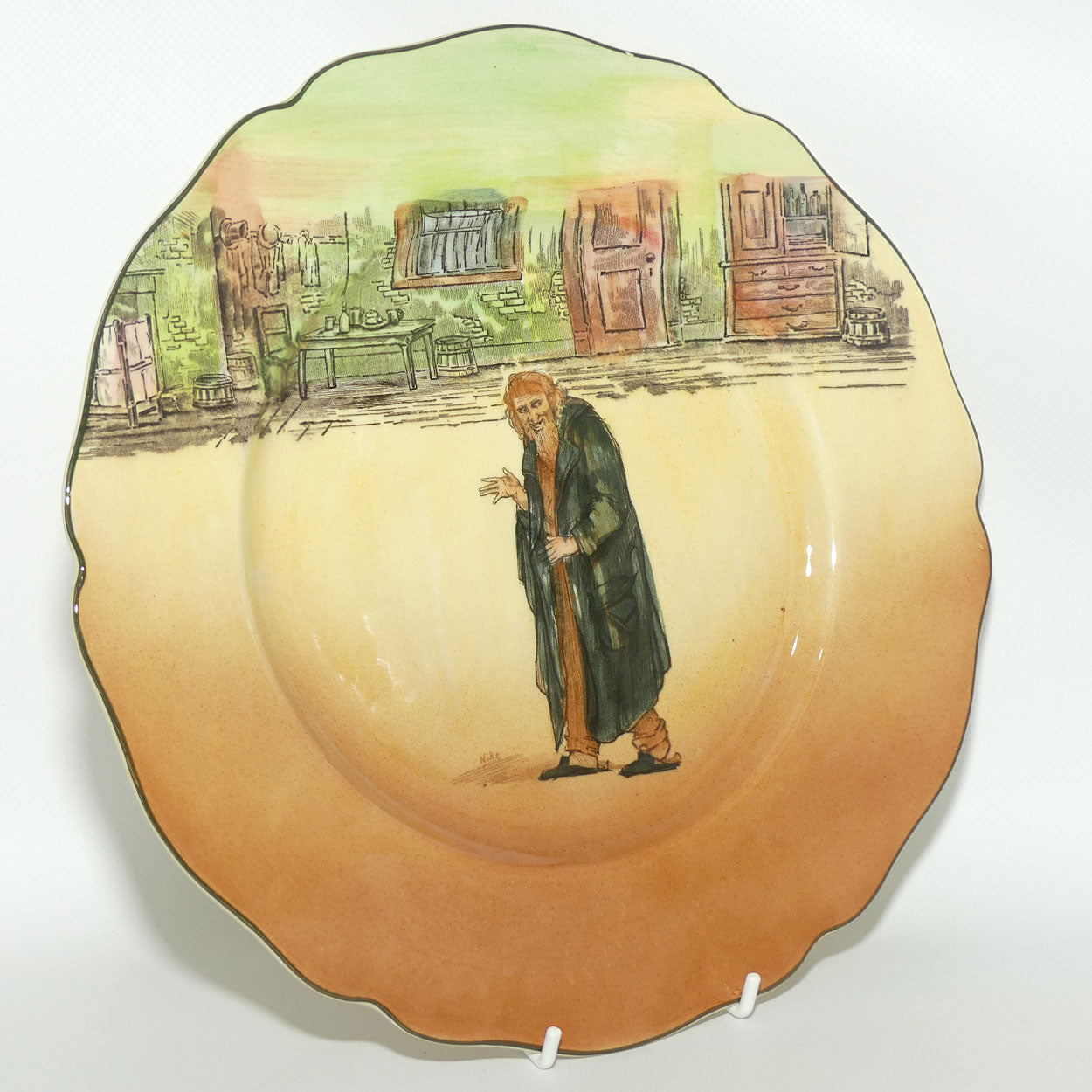 Royal Doulton Dickens Fagin Leeds shape plate D5175
