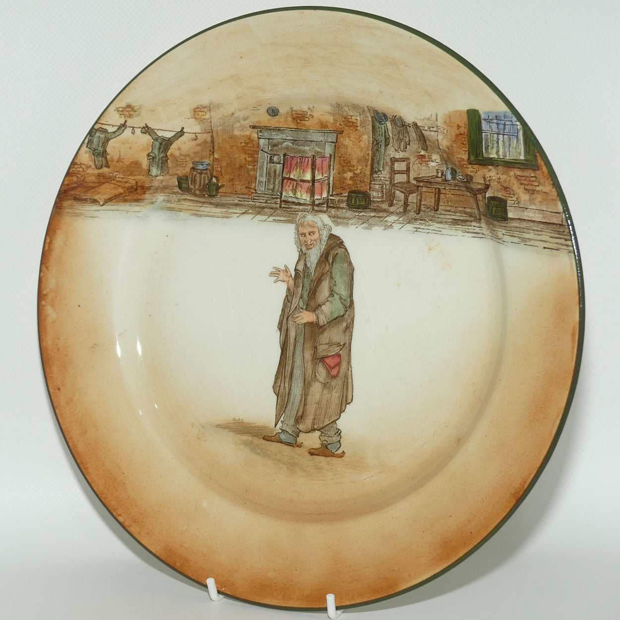 Royal Doulton Dickens Fagin round rack plate | 27cm