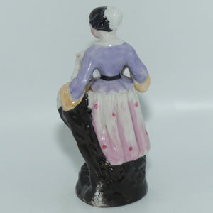 Victorian era Hard Paste Porcelain figure | Girl with Lamb