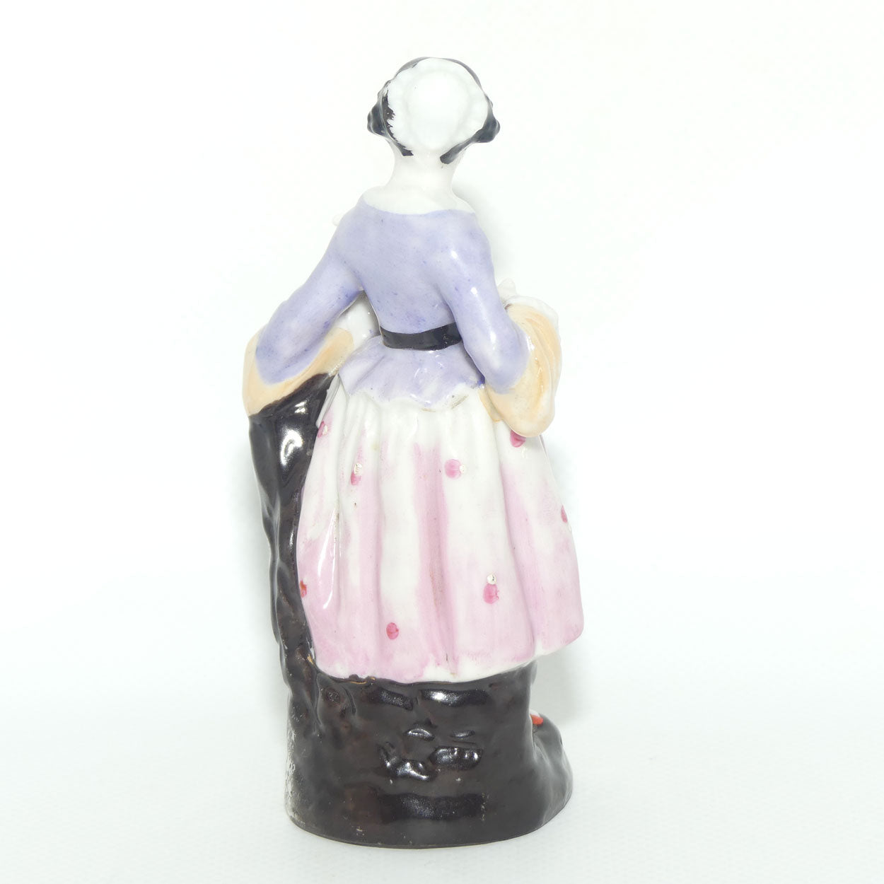 Victorian era Hard Paste Porcelain figure | Girl with Lamb