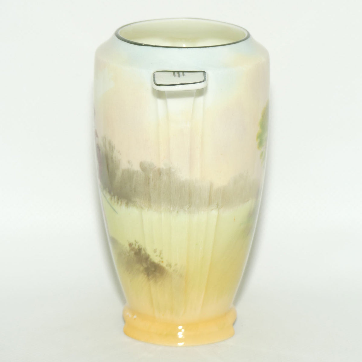 Royal Doulton Shakespearean Falstaff twin handled Art Deco vase