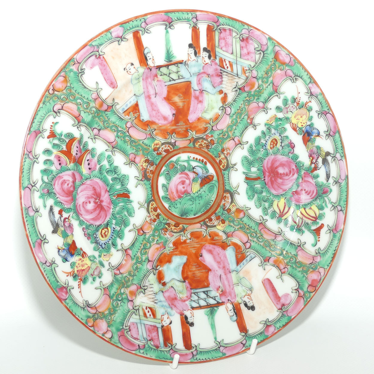 early 20th century Famille Rose | Famille Vert plate | Divided in Sections