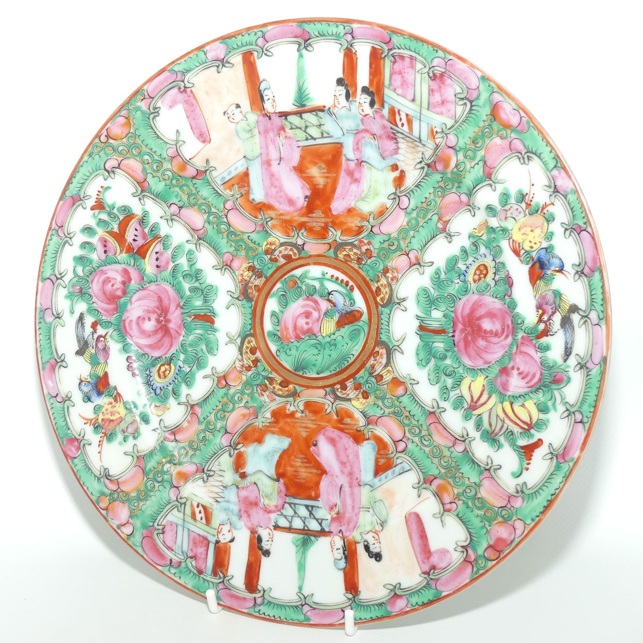 early 20th century Famille Rose | Famille Vert plate | Divided in Sections