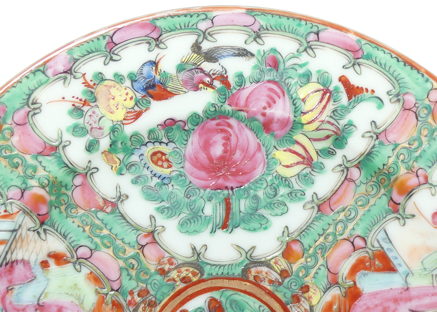 early 20th century Famille Rose | Famille Vert plate | Divided in Sections