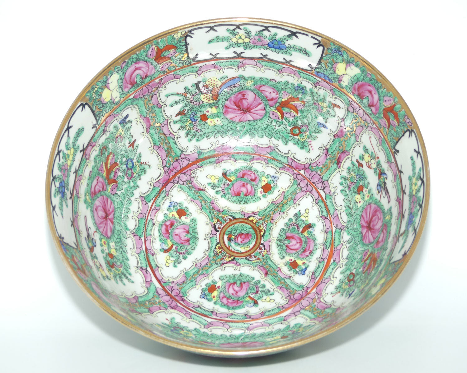early 20th century Famille Rose bowl | 30.5cm diam