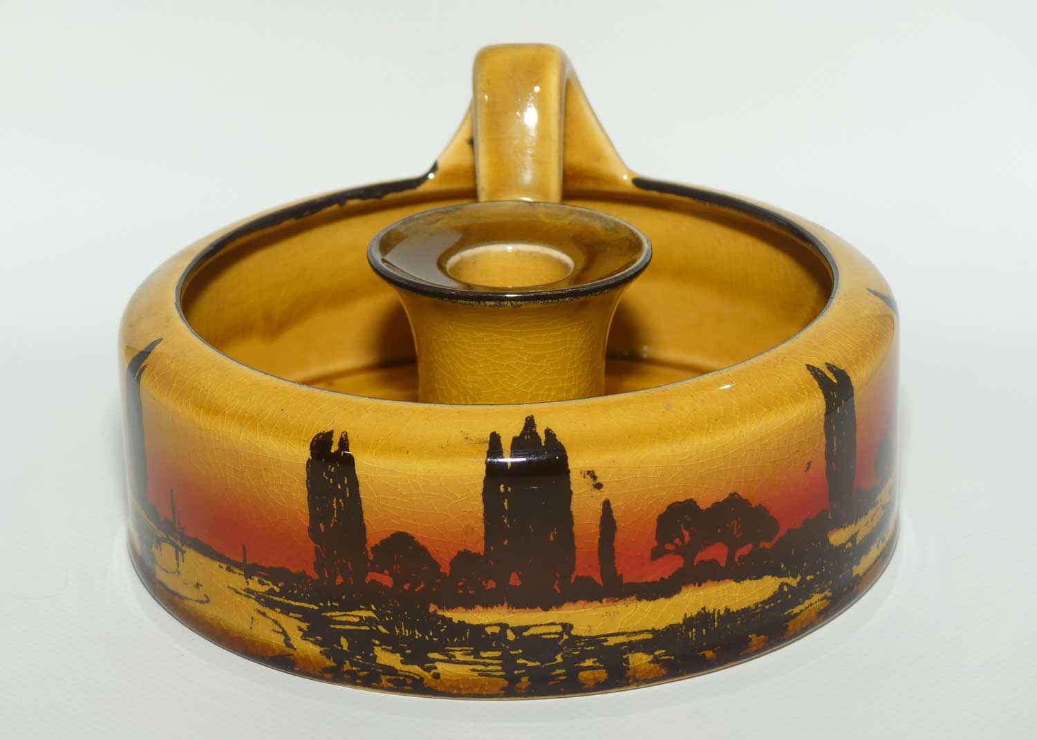 Royal Doulton Poplars at Sunset Dutch candlestick D3416