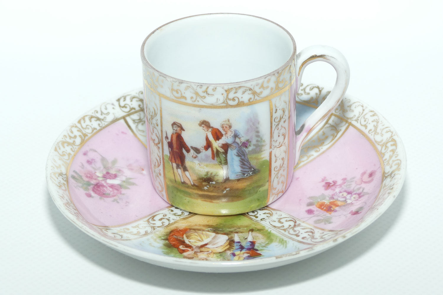 CG Schierholz & Sohn Neoclassical demi tasse duo